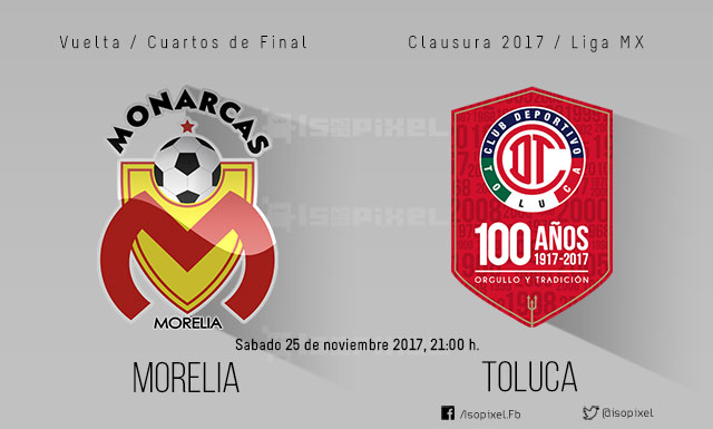 Morelia vs Toluca en vivo: Cuartos de Final, Apertura 2017, Liga MX