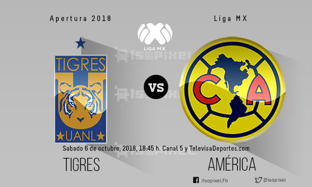Cómo y dónde ver el Tigres vs América de la Jornada 12 del Apertura 2018, Liga MX