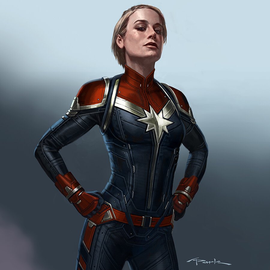 'Captitana Marvel' | Ilustración de concepto de Carlos Danvers con pelo corto