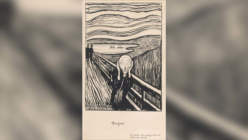 Litografía El grito, Munch