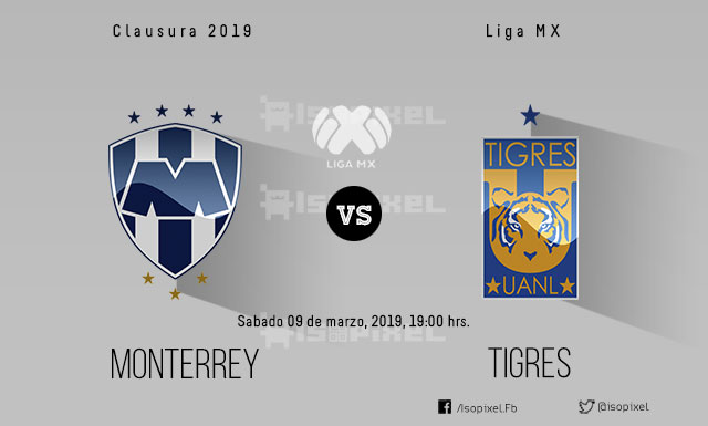 Monterrey Vs. Tigres en vivo y en directo online, Clausura 2019