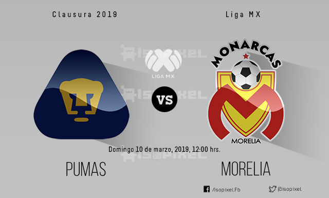 Pumas Vs. Morelia en vivo y en directo online | Jornada 10 del Clausura 2019, Liga MX