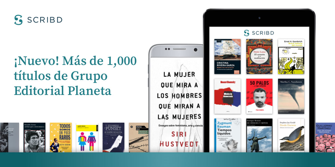 Scribd cierra un trato con Grupo Planeta