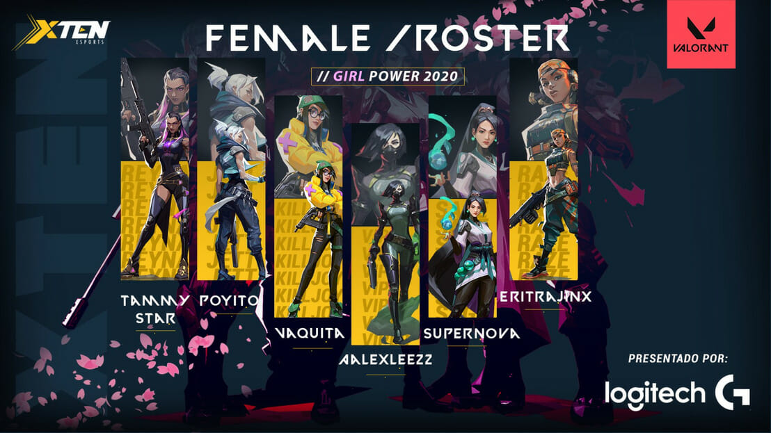 Logitech celebra el Día del Gamer apoyando al equipo femenil de XTEN en torneo de Valorant