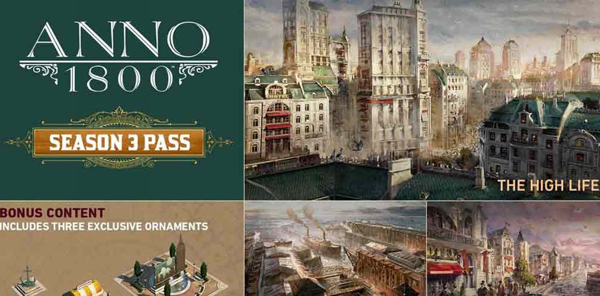 Llega el Pase de Temporada 3 de Anno 1800 con 3 DLCs