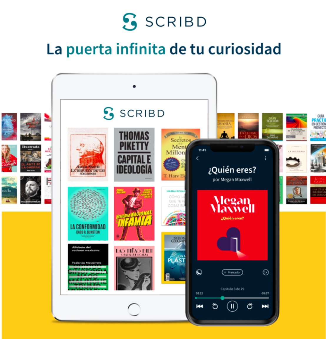 Scribd amplía su catálogo en español a más de 100.000 títulos de ebooks y audiolibros premium