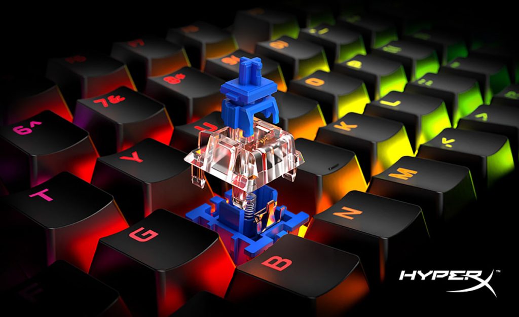 HyperX agrega los interruptores mecánicos Blue a su línea de teclados Alloy Origins Core