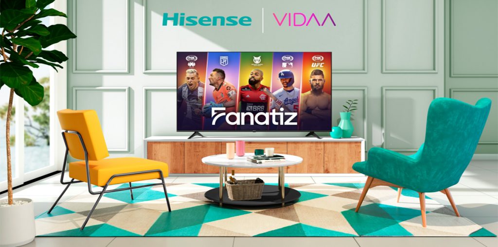 Los televisores Hisense con Sistema Operativo Inteligente VIDAA, tendrán disponible la aplicación de Fanatiz