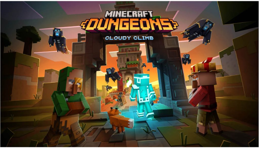 Cloudy Climb: ¡La primera aventura de temporada de Minecraft Dungeons ya está disponible!