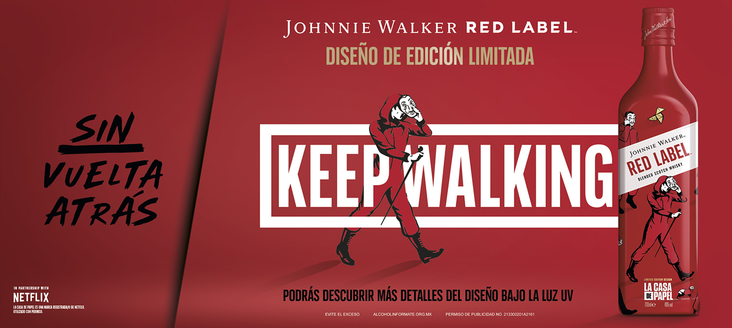 Johnnie Walker, en alianza con Netflix, presenta una edición especial de Red Label y La Casa de Papel