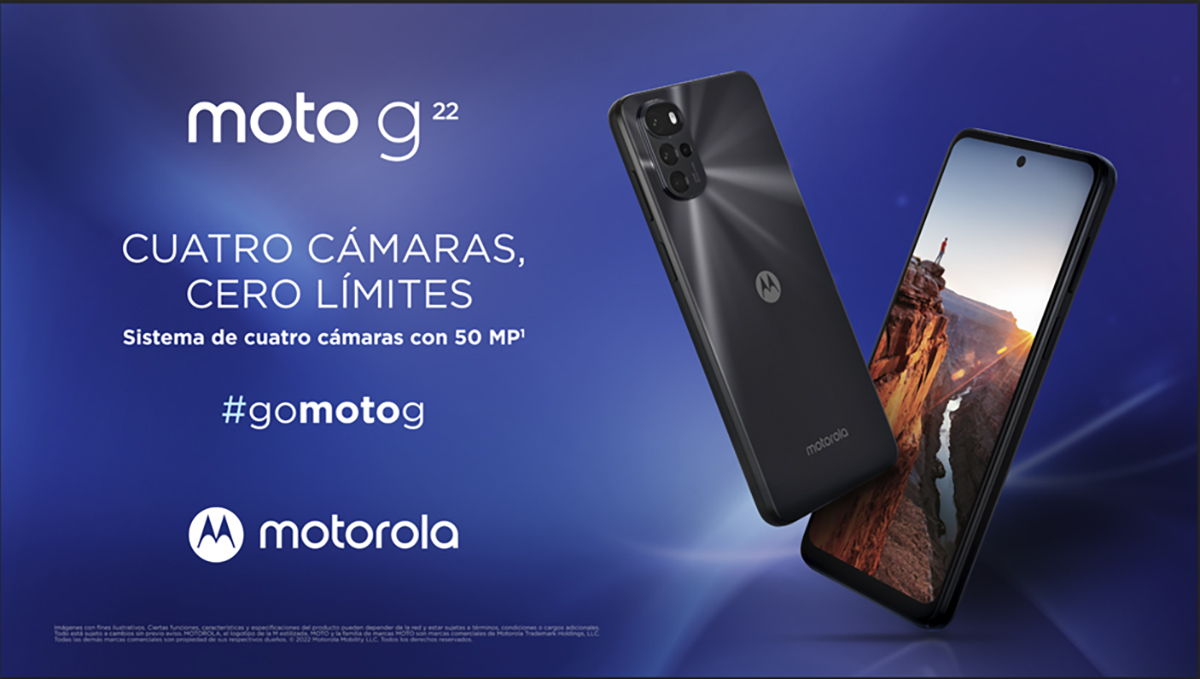 Motorola lanza en México el nuevo moto g22