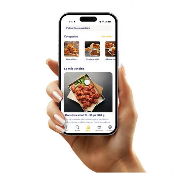 Buffalo Wild Wings presenta su nueva app para delivery y pick up