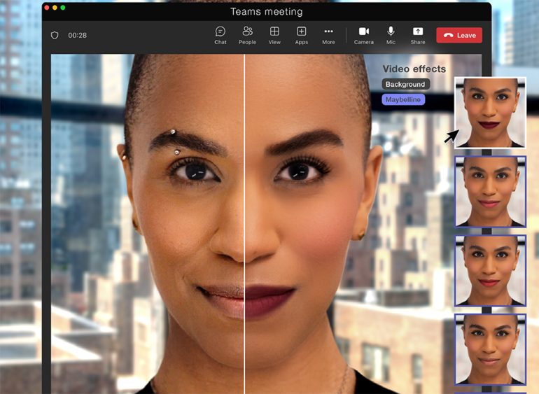 Ready-in-a-Click: el primer maquillaje virtual para Microsoft Teams