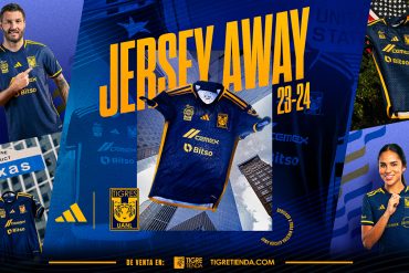 Club Tigres rinde homenaje a sus aficionados en el extranjero con el lanzamiento del jersey Away 23-24