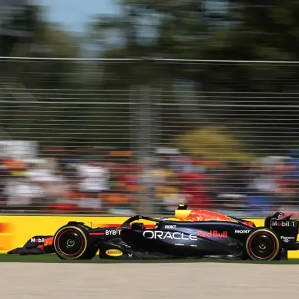 Pérez y Tsunoda en el GP de Australia 2024