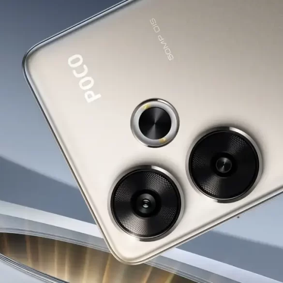 Imagen del POCO F6 y POCO F6 Pro mostrando su diseño premium y pantalla AMOLED