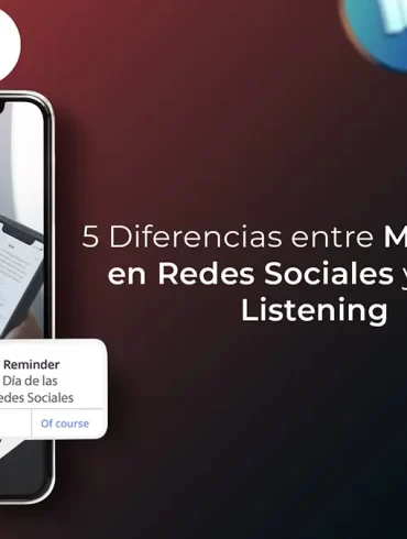 Análisis de datos en redes sociales con gráficos y dispositivos móviles.