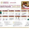 Calendario escolar SEP 2024-2025 destacando el periodo vacacional de invierno.