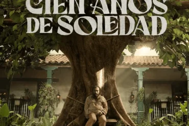 Escena de la serie Cien años de soledad en Netflix mostrando el set de Macondo