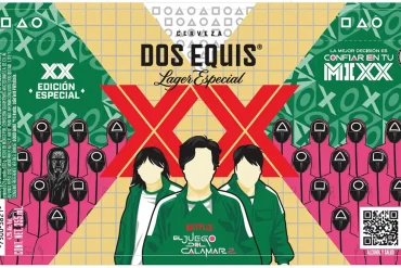 Lata de Dos Equis edición limitada inspirada en El Juego del Calamar