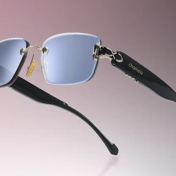 Gafas inteligentes Aura RX de Chamelo presentadas en CES 2025 con realidad aumentada y prescripción médica