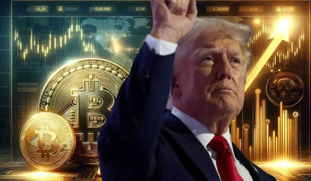 Donald Trump pronuncia discurso sobre política cryptocurrency 2025