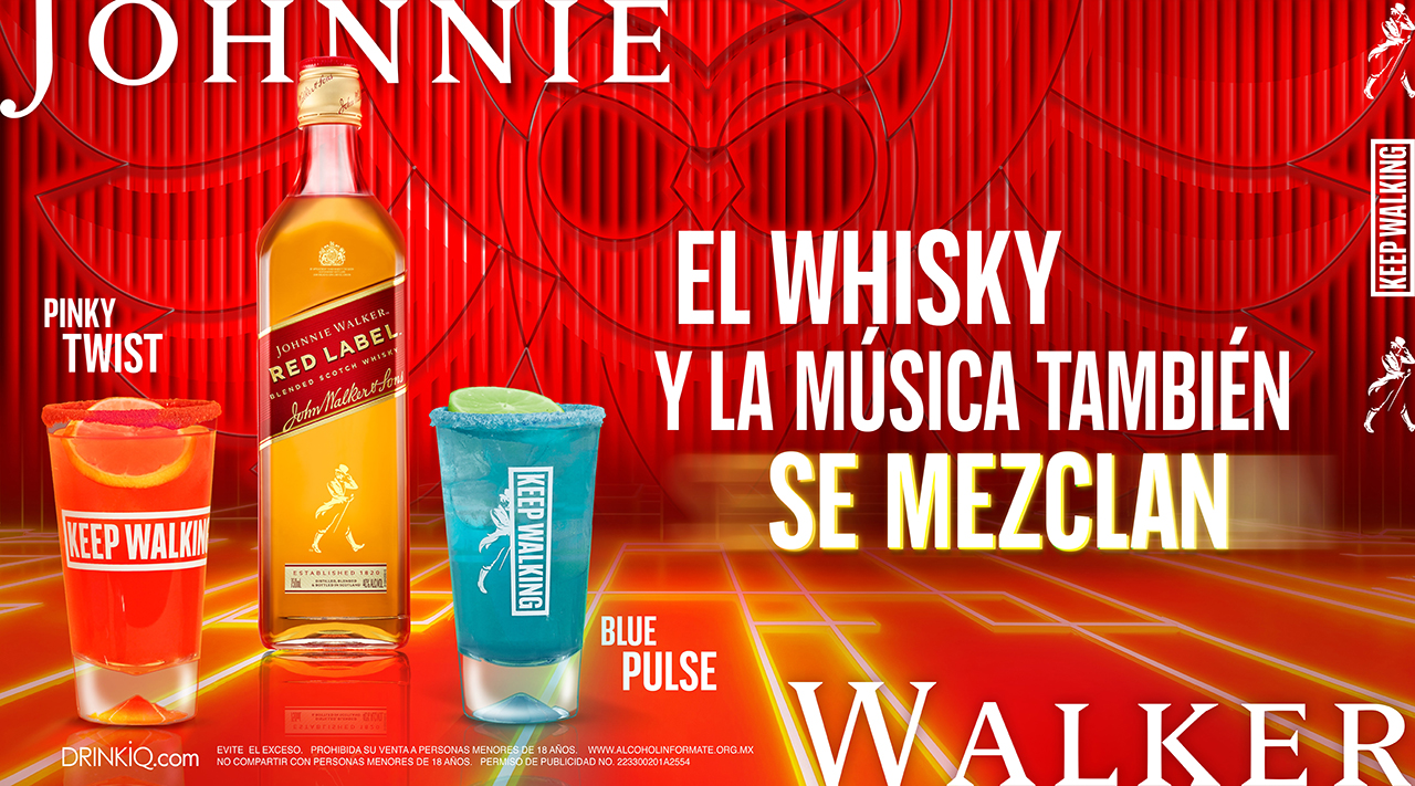 Johnnie Walker Red Label le da color al EDC México con la experiencia, SYN.ES.THE-SIA: Step in Red