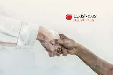 : Logo de LexisNexis Risk Solutions junto a IDVerse simbolizando la adquisición