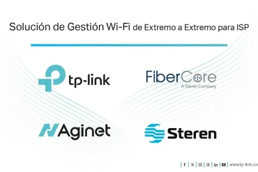 Logo de Steren y TP-Link representando su alianza comercial en conectividad.