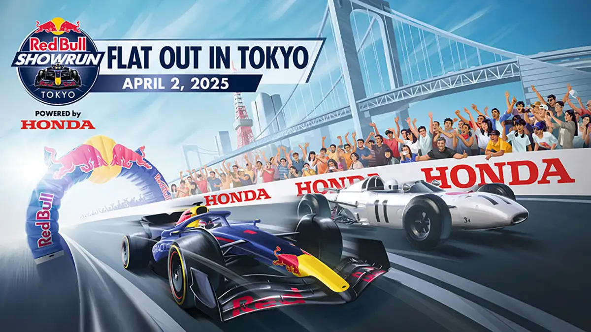 El Red Bull Showrun x Powered by Honda llega a Tokio el 2 de abril de 2025.