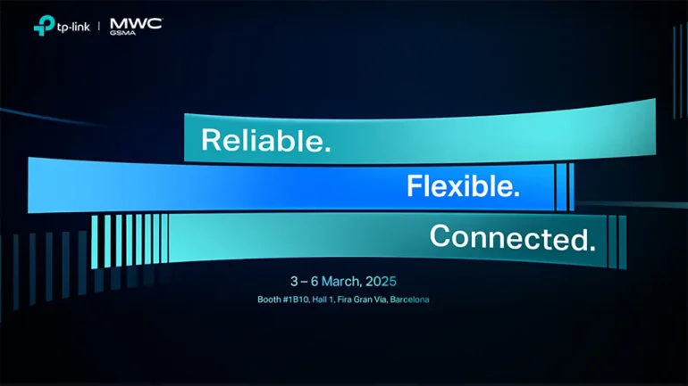 TP-Link presenta soluciones de redes inteligentes en el MWC 2025.