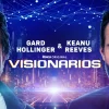 Keanu Reeves y Gard Hollinger en Visionarios, la nueva docuserie de Roku Originals.
