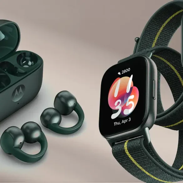 Nuevos moto buds loop y moto watch fit de Motorola con diseño elegante y tecnología avanzada