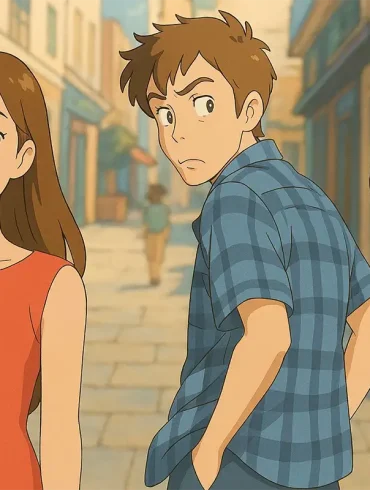 Meme famoso estilo Ghibli generado por inteligencia artificial