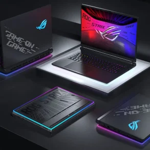 Laptops ASUS ROG STRIX Scar 2025 con iluminación RGB y diseño agresivo, pensadas para gamers profesionales y entornos de alto rendimiento.