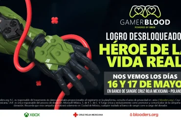 Gamer dona sangre en la campaña Gamer Blood de Xbox México en la Cruz Roja.