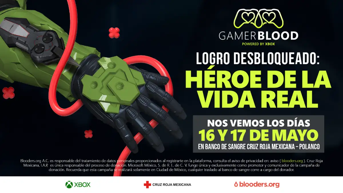 Xbox México lanza Gamer Blood: una misión heroica para salvar vidas