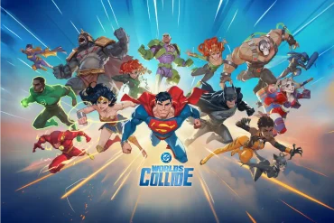 Captura del videojuego DC Worlds Collide mostrando a Superman y Batman en combate por turnos