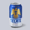 Lata edición limitada Tecate Espíritu Valiente con diseño de águila dorada