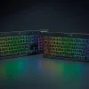 Teclados Razer BlackWidow V4 Low-profile HyperSpeed y Tenkeyless con retroiluminación Chroma RGB, diseño ultradelgado y switches mecánicos premium, ideales para alto rendimiento en gaming competitivo.