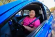 Conductora de DiDi en México transportando pasajeros